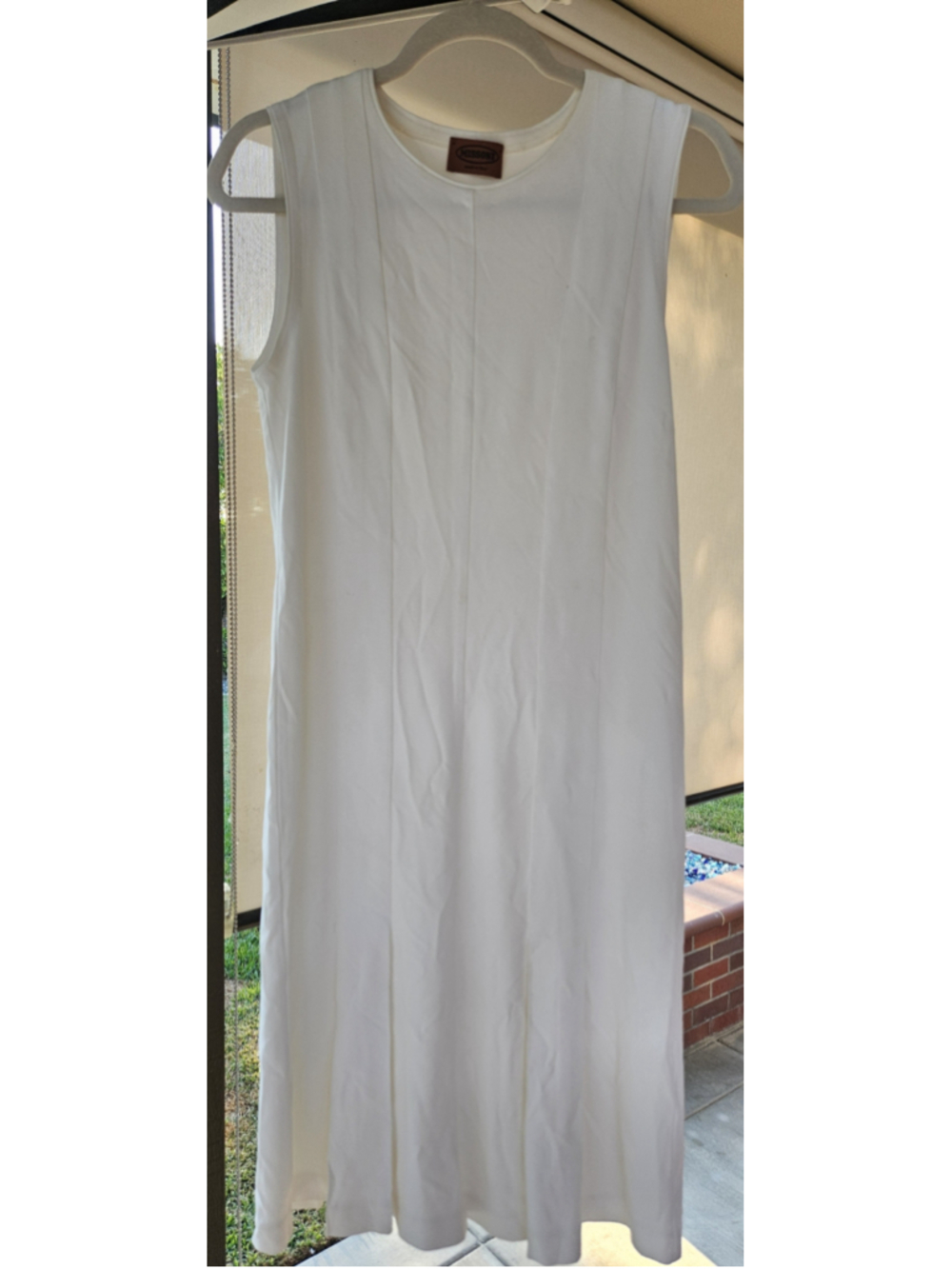 Vintage Missoni Brown Label Cream Paneled Knit Dress Sleeveless IT 44 US 8